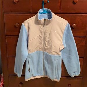 North Face baby blue jacket